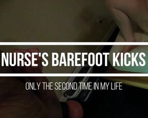 Barefoot Ball Kicks - Patient on his Knees - Nurse Myste - Ballbusting CBT Femdom