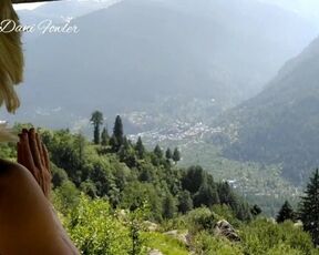 Hot Body Blonde Meditation & Yoga in Mountains