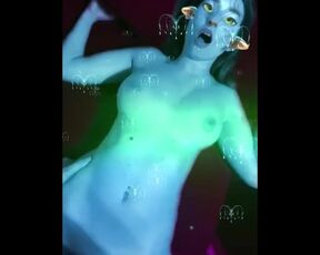 Fantasy- fucking with avatar filter on, loud moaning orgasm and cumshot on belly included