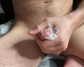 Big hard dick cumming after edging