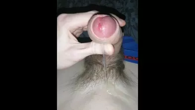 HUGE CUMSHOT while Masturbating at Night with Russian 7.5 inch dick