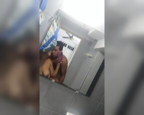 fucking in the bathroom with my black lover while cuckold hubby went to buy beers