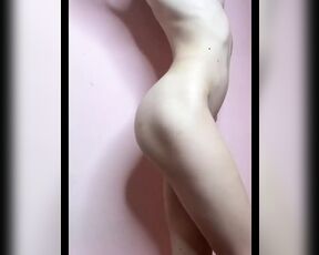 muscular slender body of a skinny slut with small breasts