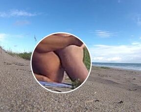 Nude beach sex before we get caught