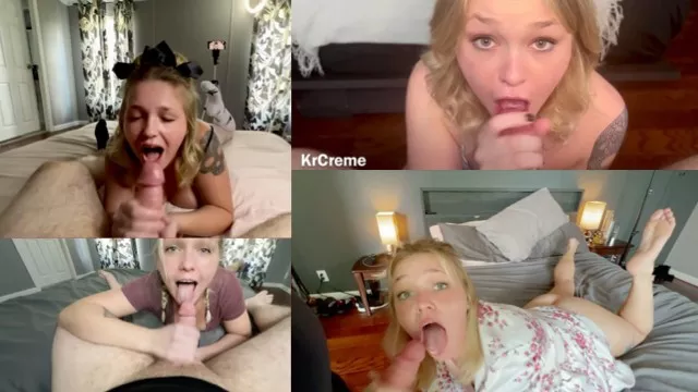 Krissy Creme gets glazed FACIAL COMPILATION