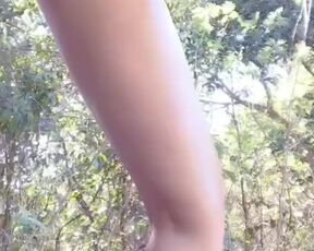 Risky fuck in the woods