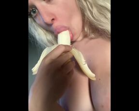 Sloppy Blowjob from Blonde with Huge Tits