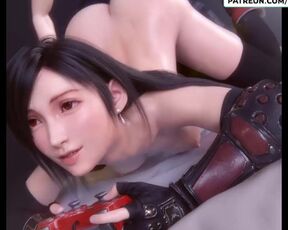 TIFA LOVE TO BE FUCKED WHEN SHE PLAYING FAVORITE GAME | FINAL FANTASY HENTAI ANIMATION