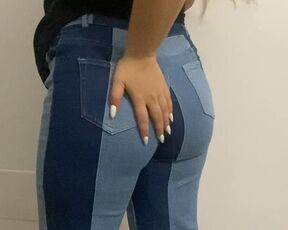 Farting in Tight Blue Jeans