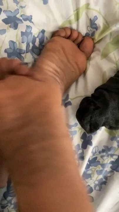 My male sock removal in bed